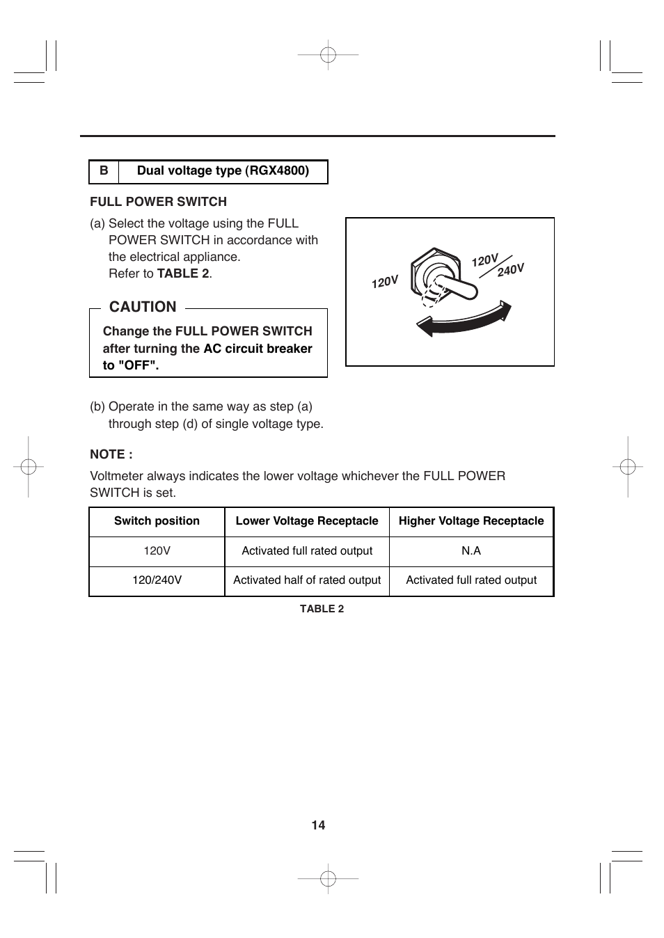 Caution | Subaru Robin Power Products RGx4800 User Manual | Page 17 / 31