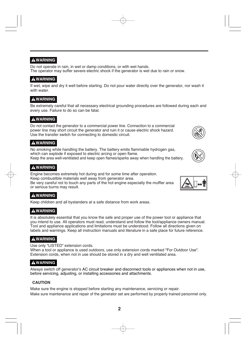 Subaru Robin Power Products RGx4800 User Manual | Page 5 / 31