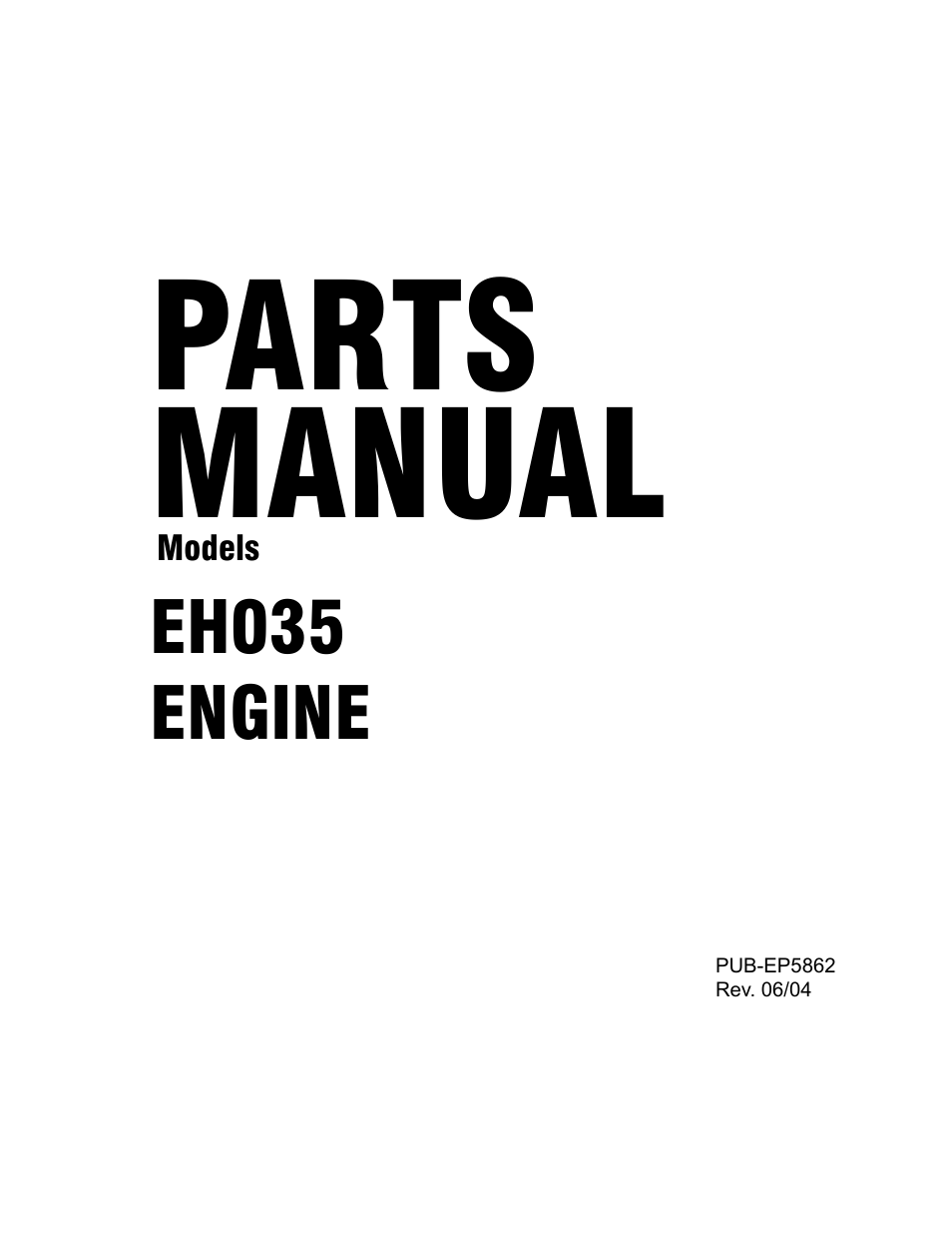 Subaru Robin Power Products EH035 User Manual | 24 pages