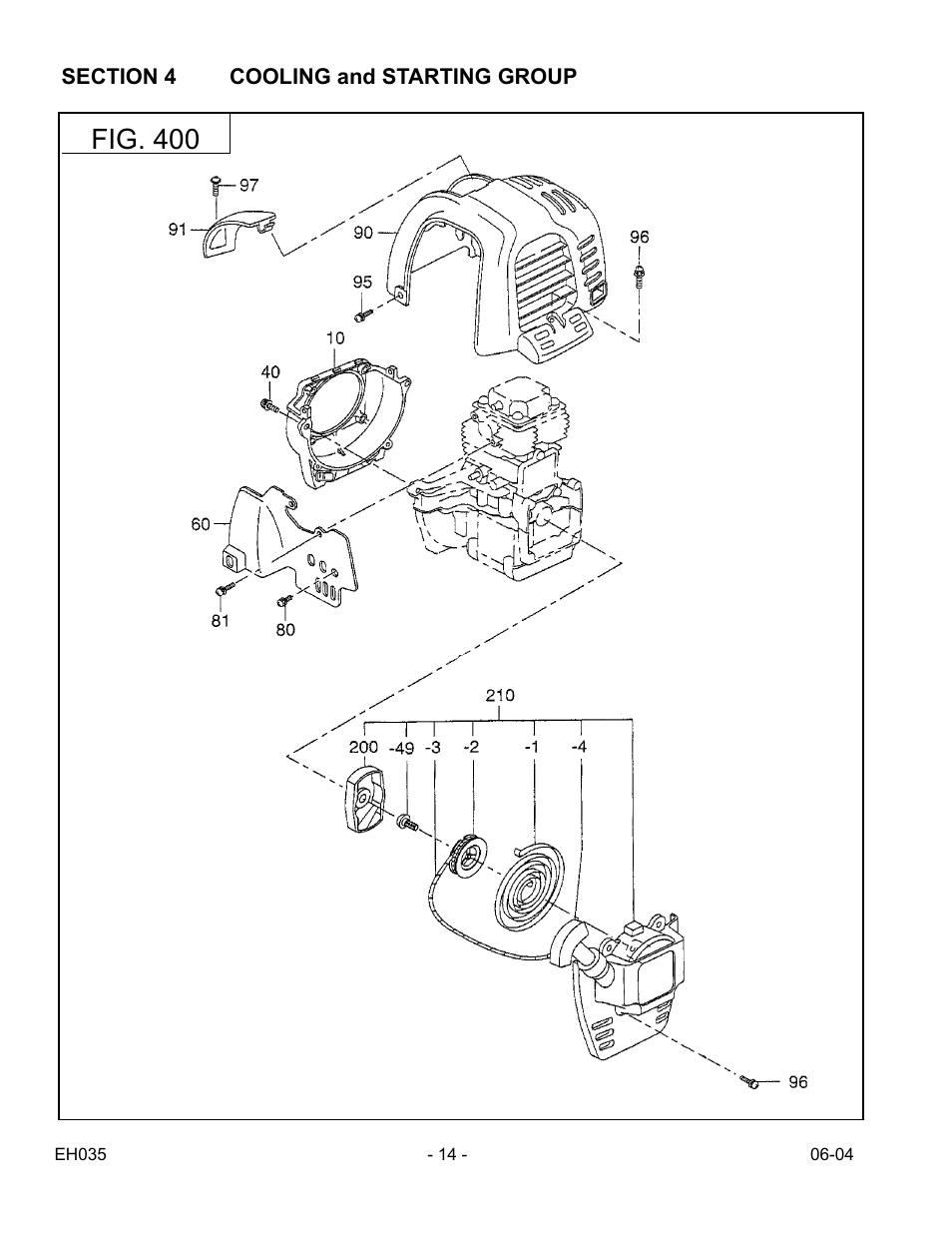 Fig. 400 | Subaru Robin Power Products EH035 User Manual | Page 14 / 24
