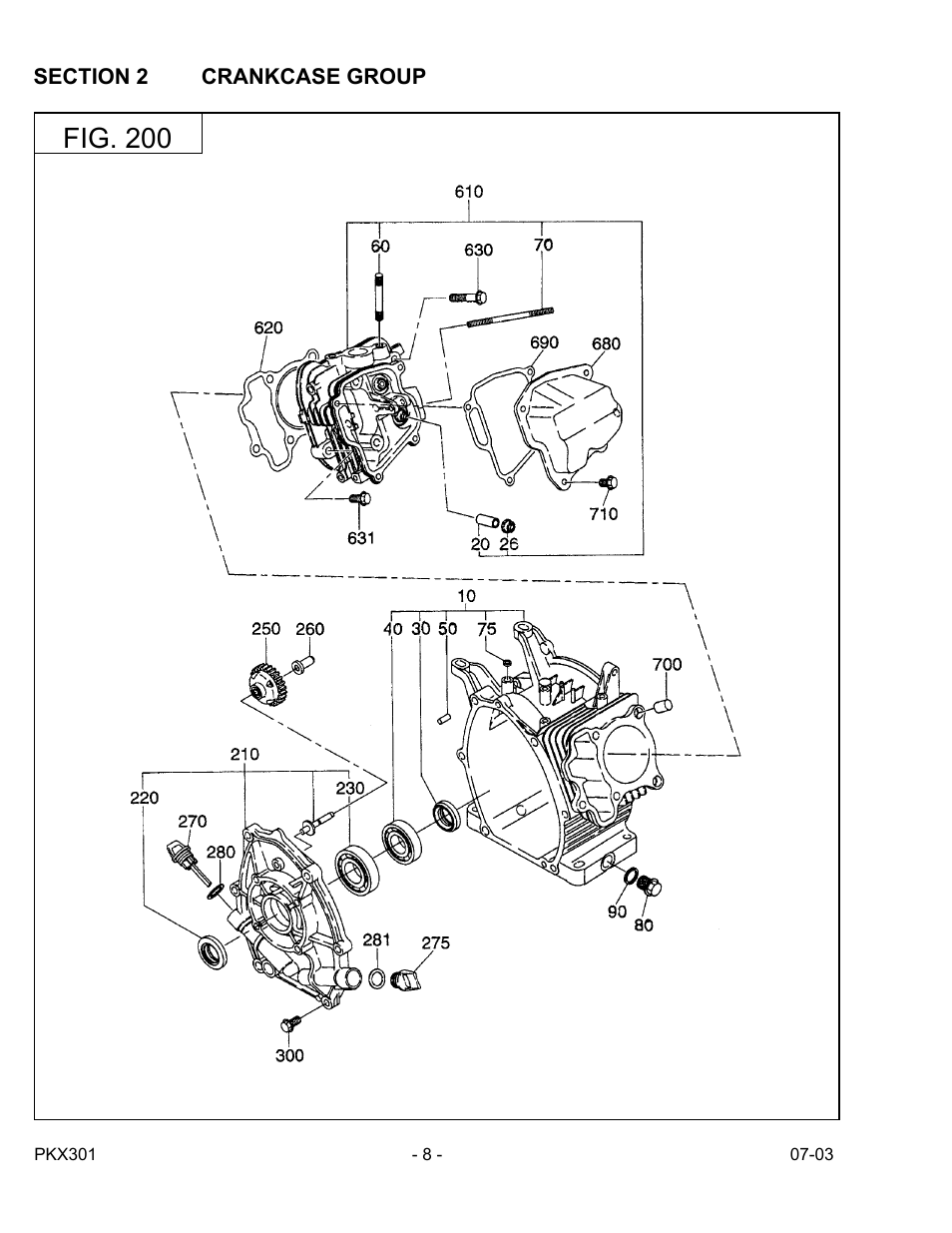 Fig. 200 | Subaru Robin Power Products PKX301 User Manual | Page 8 / 28