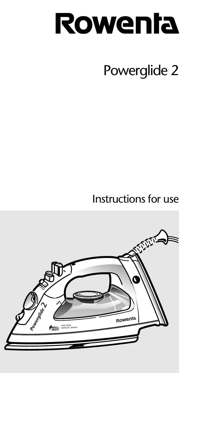ROWENTA Powerglide 2 User Manual | 12 pages