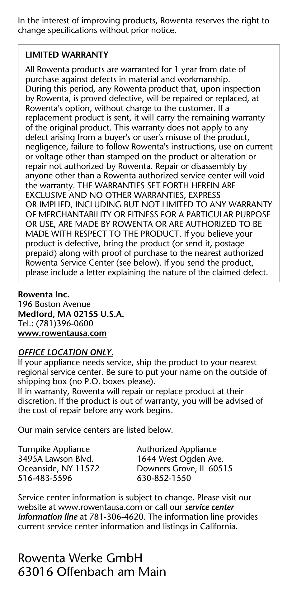 ROWENTA Powerglide 2 User Manual | Page 12 / 12