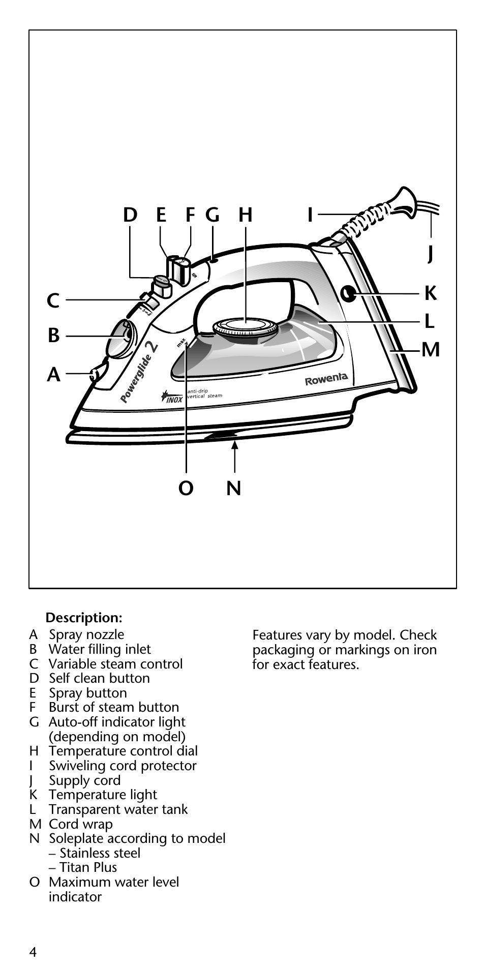 ROWENTA Powerglide 2 User Manual | Page 4 / 12