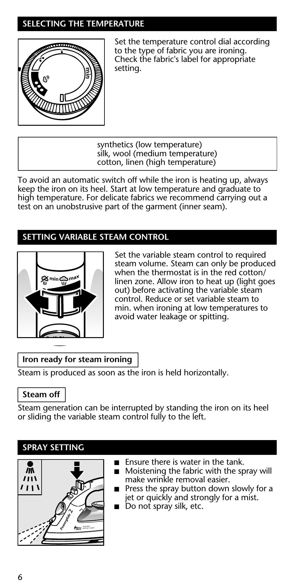 ROWENTA Powerglide 2 User Manual | Page 6 / 12