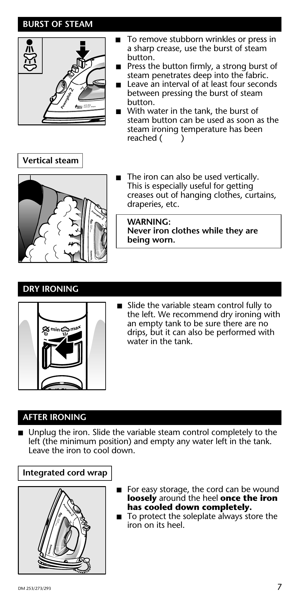 ROWENTA Powerglide 2 User Manual | Page 7 / 12