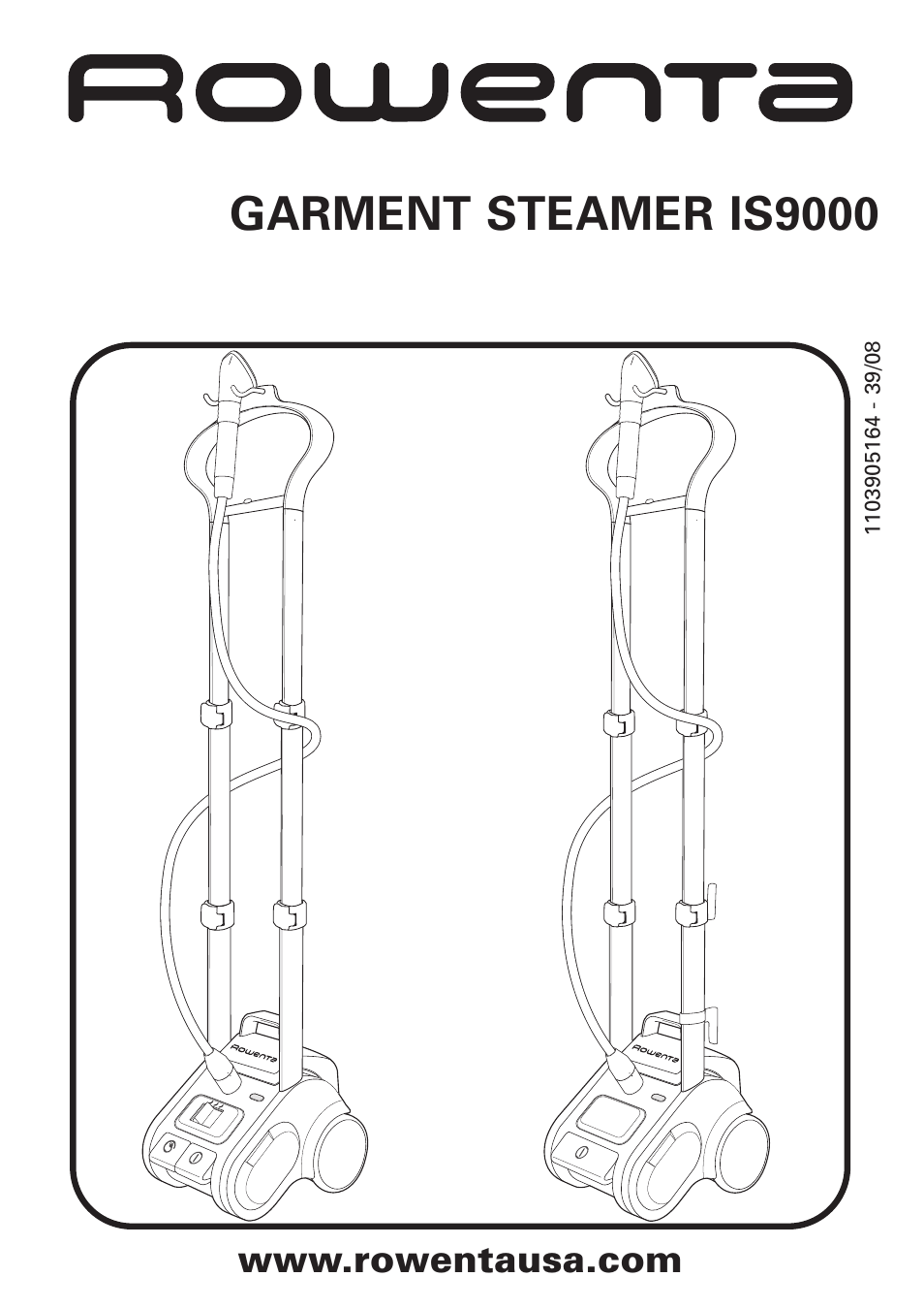 ROWENTA GARMENT STEAMER IS9000 User Manual | 12 pages