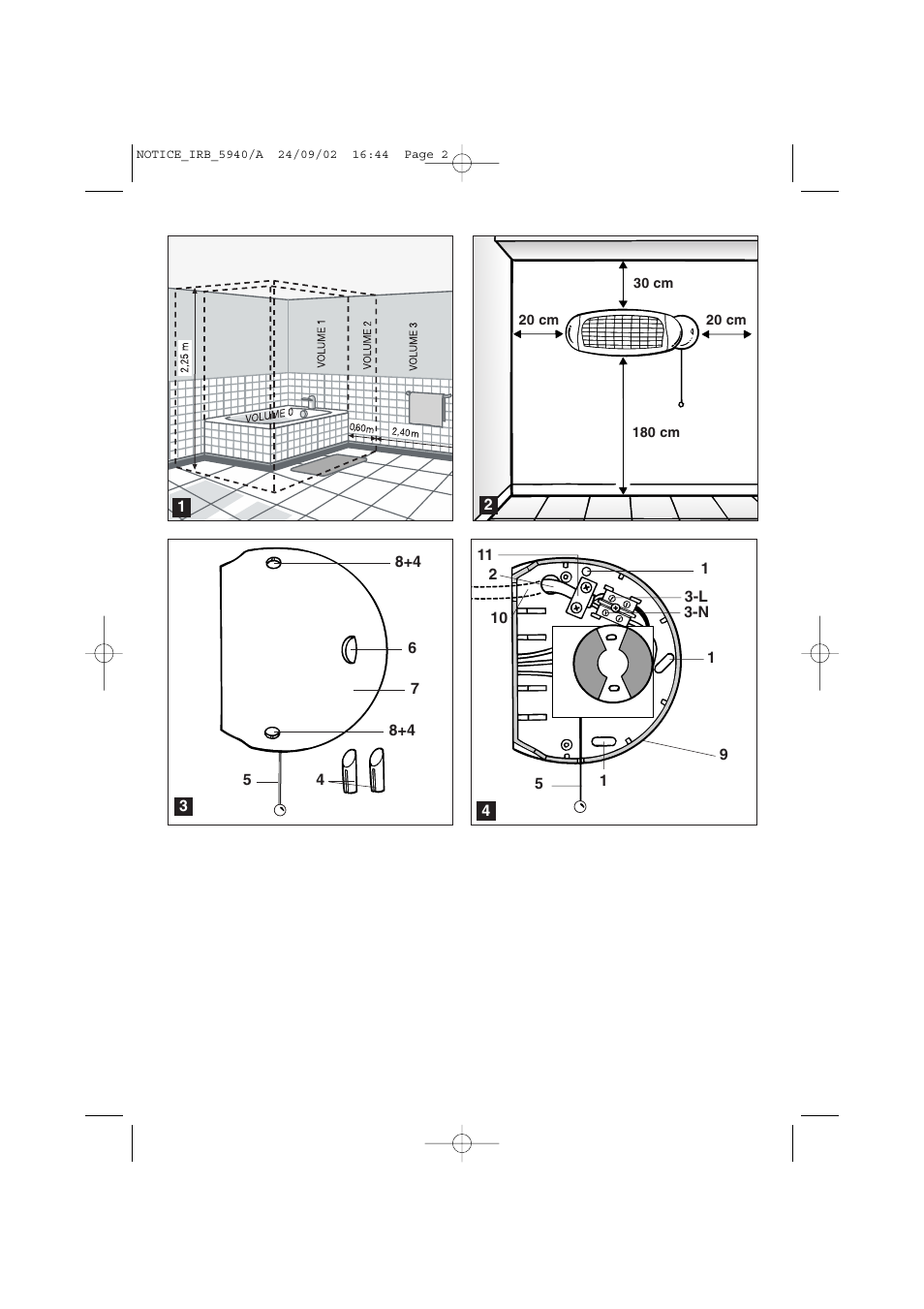 ROWENTA BRUGSANVISNING IR 100 User Manual | Page 2 / 6