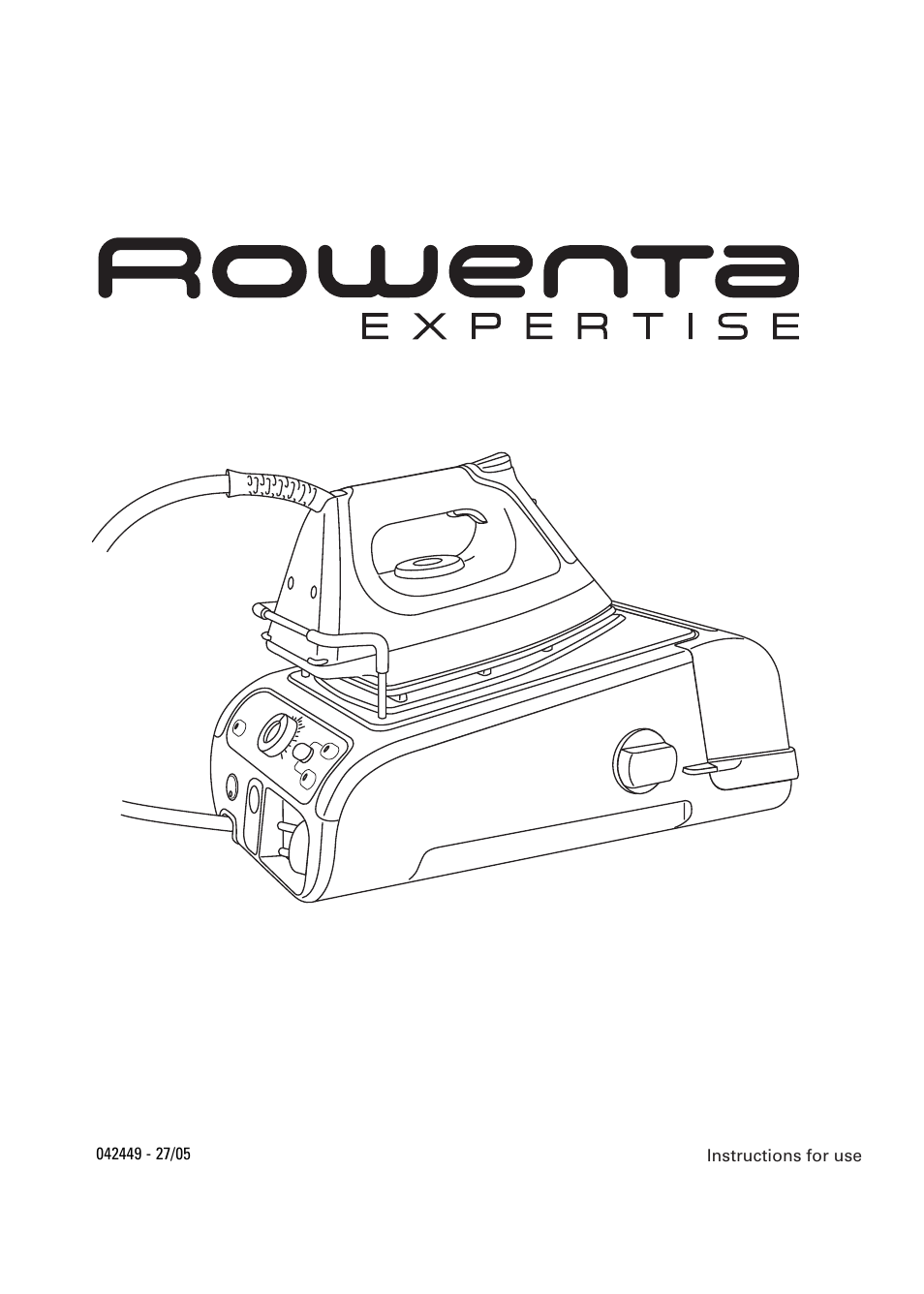 ROWENTA 42449 User Manual | 12 pages