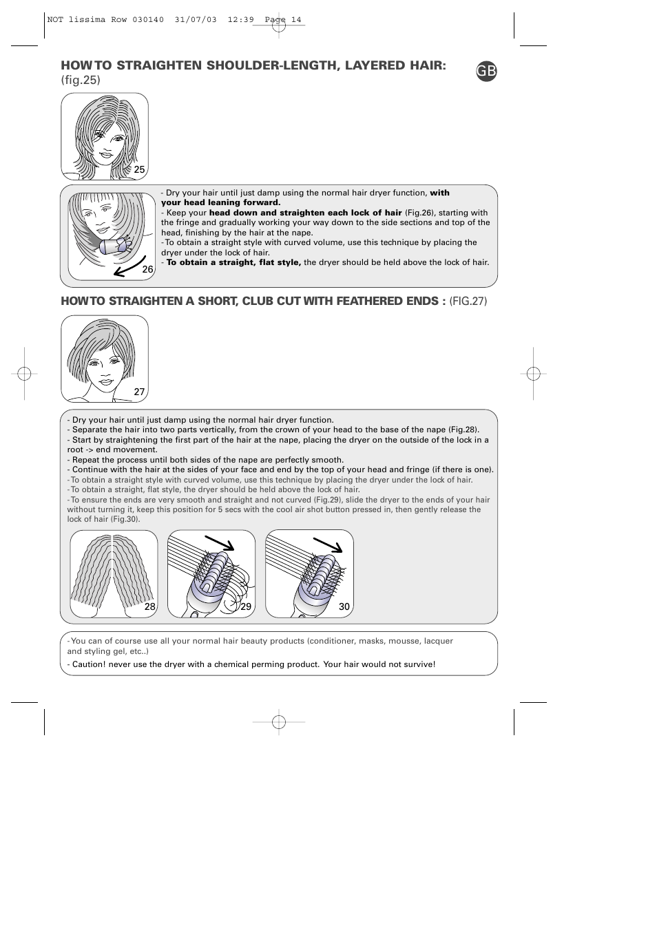 ROWENTA LISSIMA PH570 User Manual | Page 7 / 8
