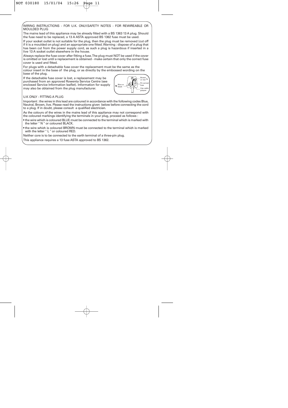 ROWENTA PROVITAL CV8020 User Manual | Page 8 / 8