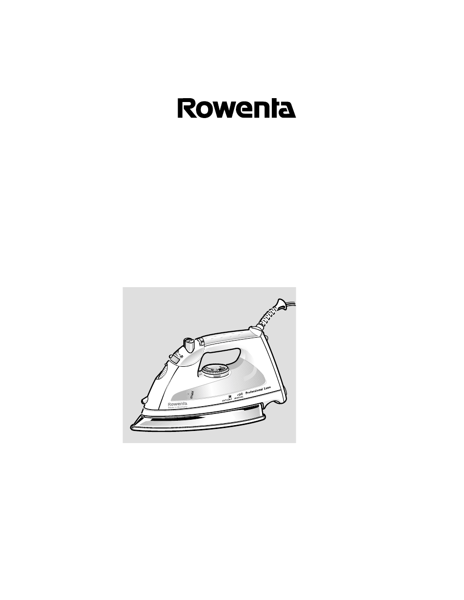 ROWENTA Professional Luxe Luxe Steam Iron User Manual | 11 pages