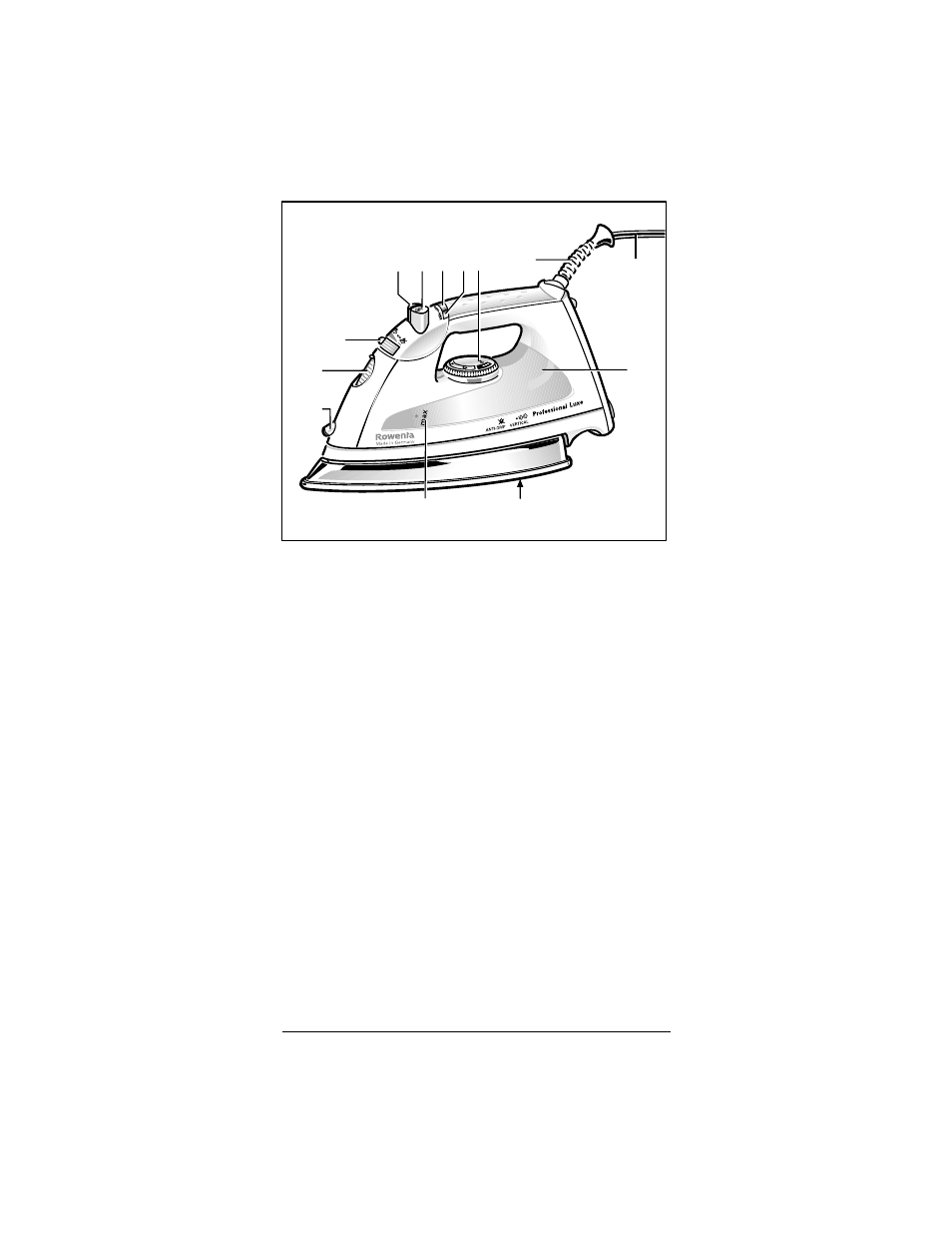 ROWENTA Professional Luxe Luxe Steam Iron User Manual | Page 4 / 11