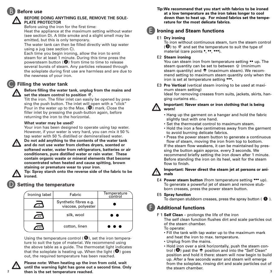 Bc d | ROWENTA POWER DUO 1103465594 User Manual | Page 4 / 5