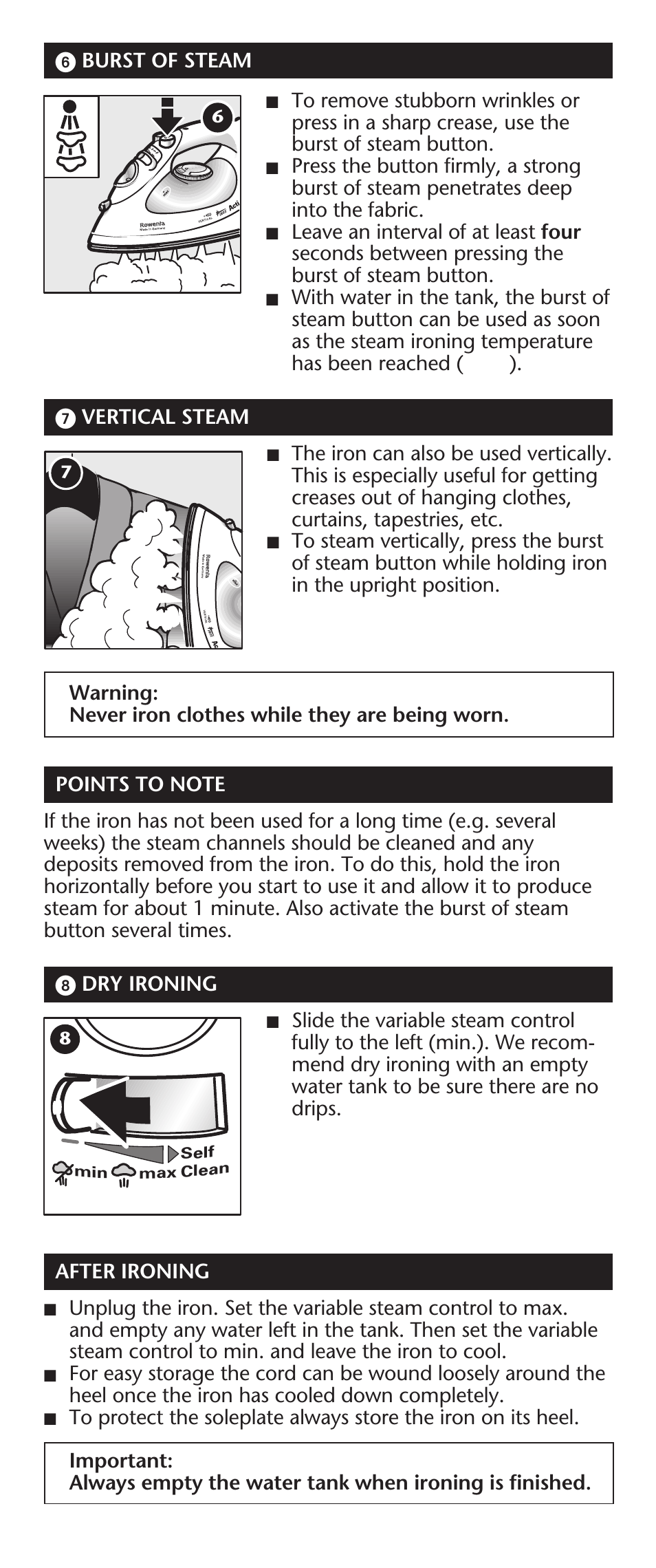 ROWENTA 63016 User Manual | Page 5 / 10