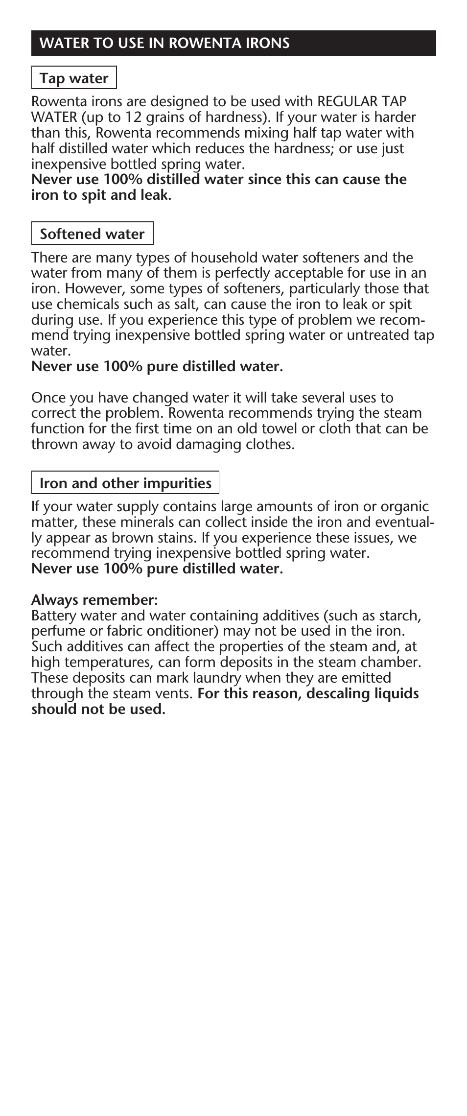 ROWENTA 63016 User Manual | Page 6 / 10