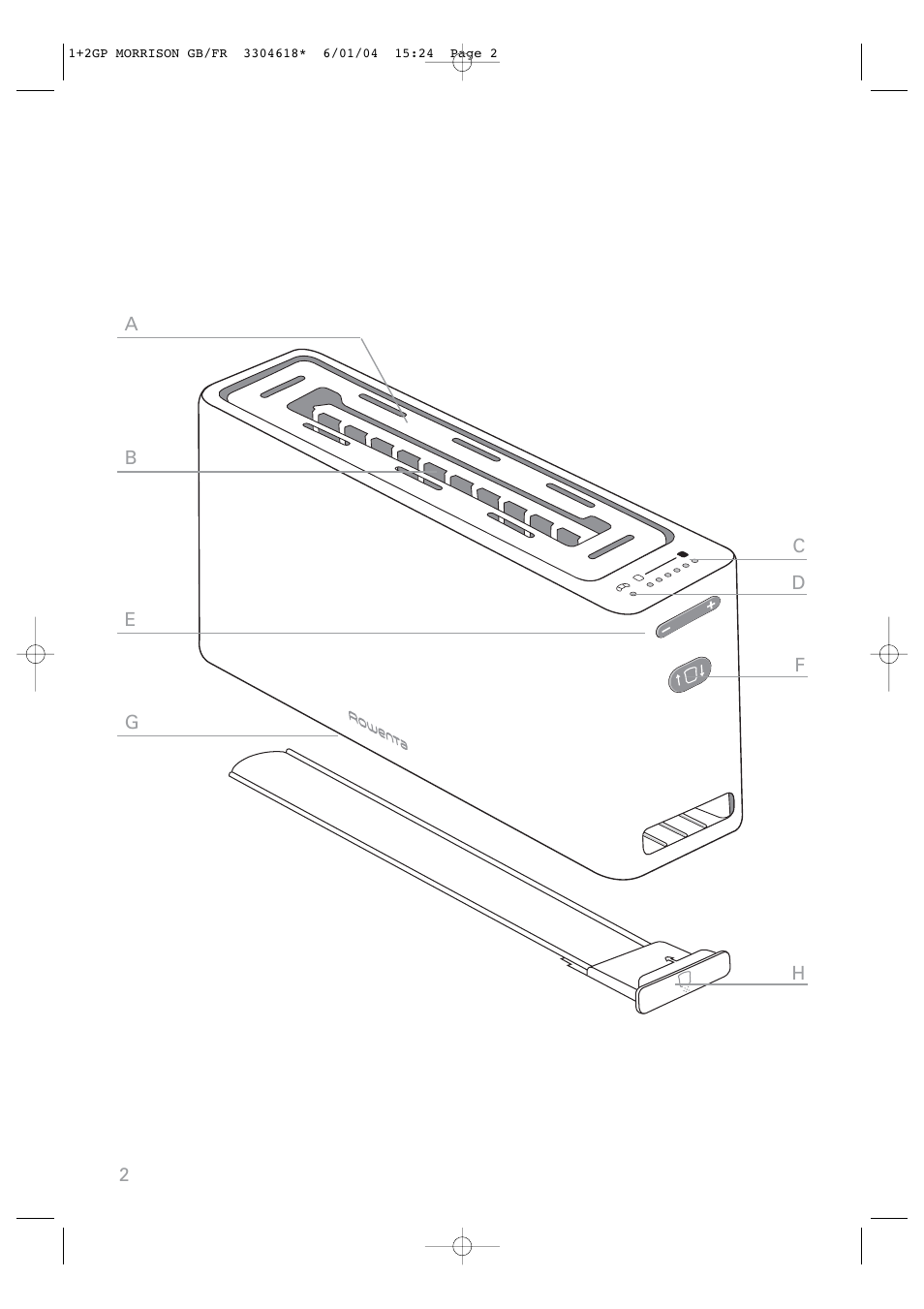 ROWENTA Toaster User Manual | Page 2 / 11