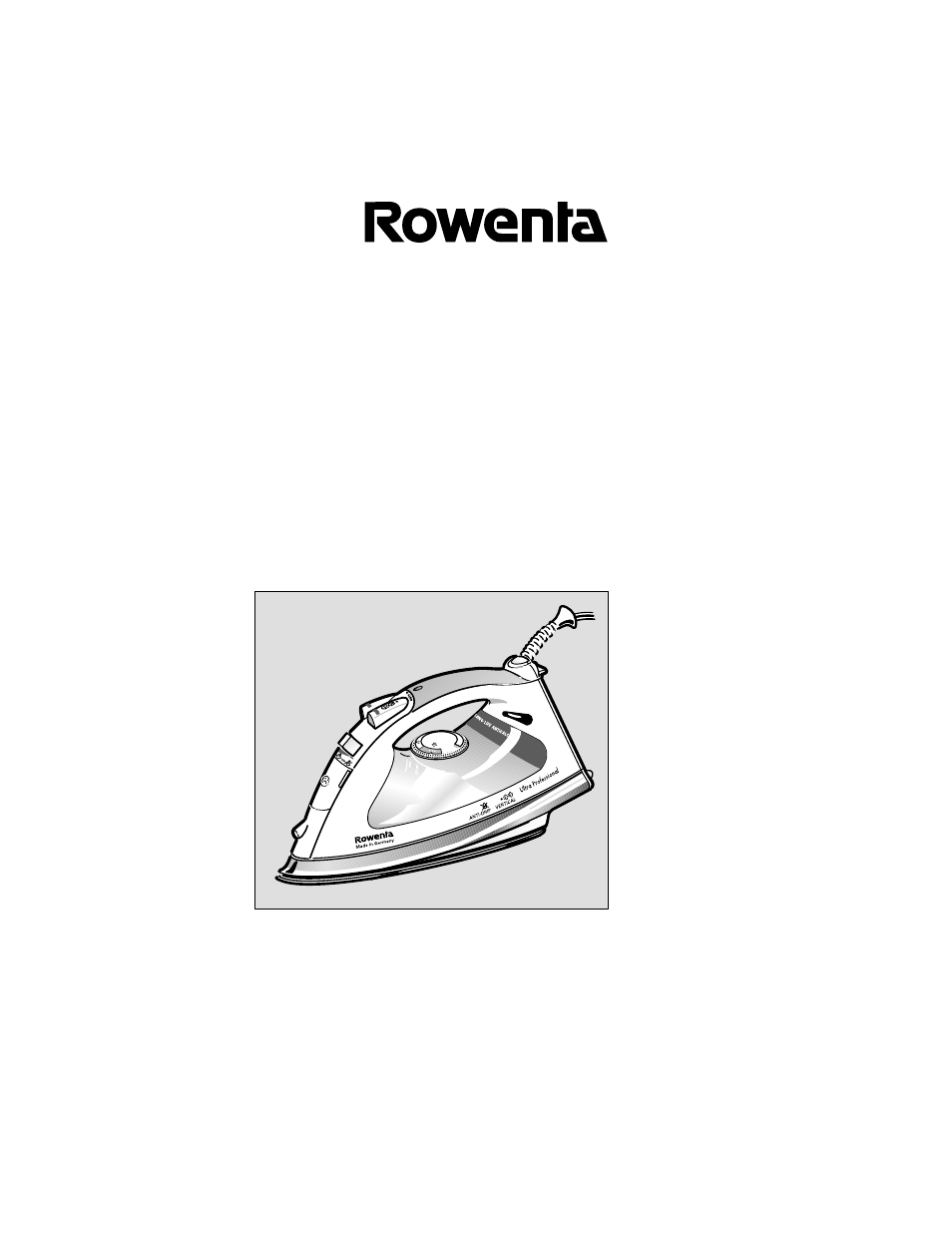 ROWENTA Ultra Professional Professional Steam Iron User Manual | 11 pages