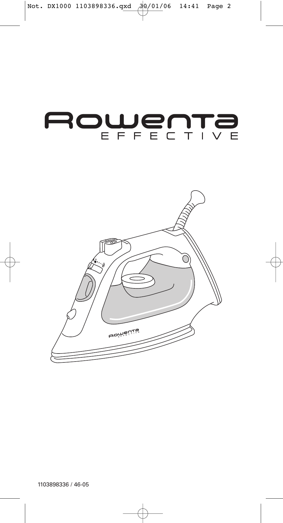 ROWENTA EFFECTIVE 1103898336 / 46-05 User Manual | 9 pages