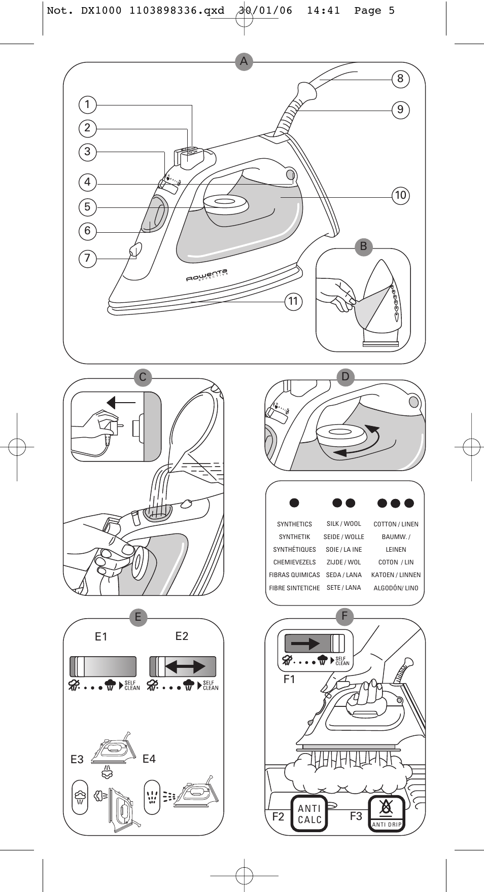 ROWENTA EFFECTIVE 1103898336 / 46-05 User Manual | Page 4 / 9