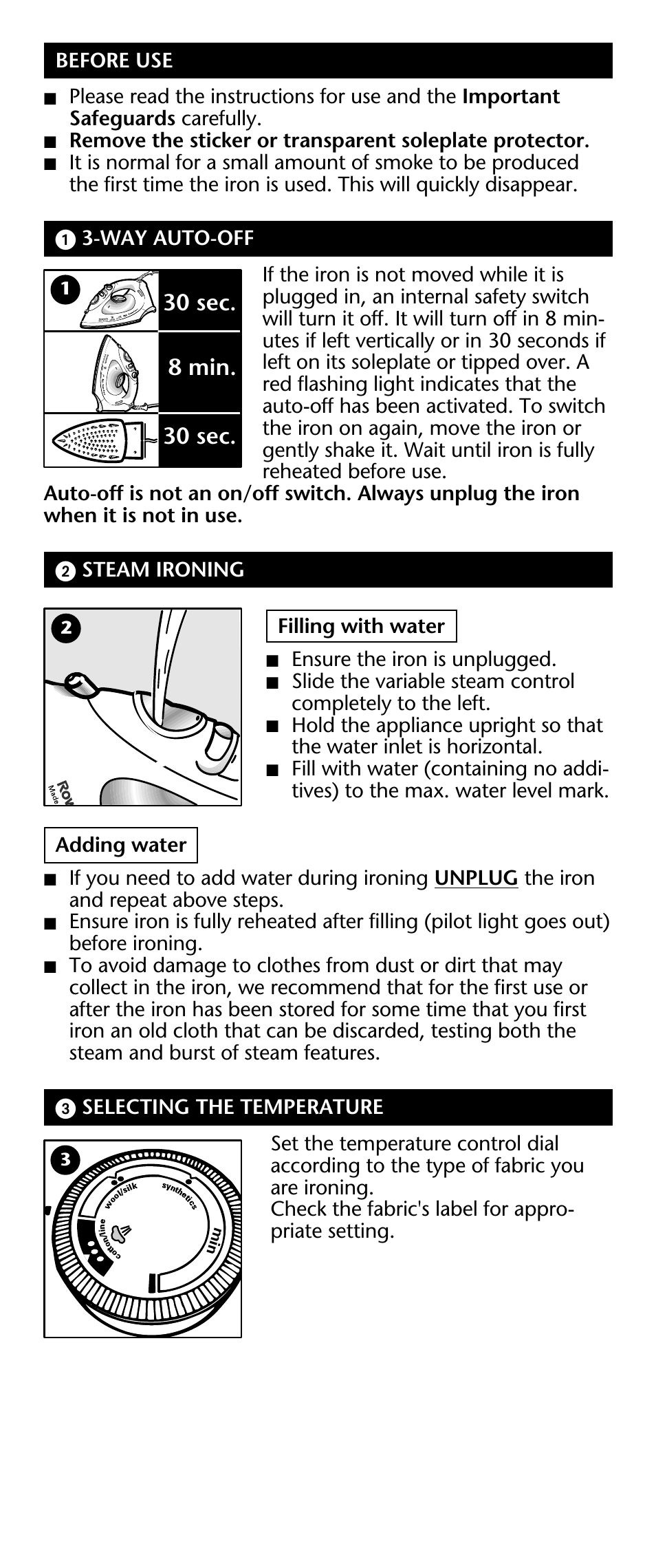 ROWENTA Power Press User Manual | Page 3 / 10
