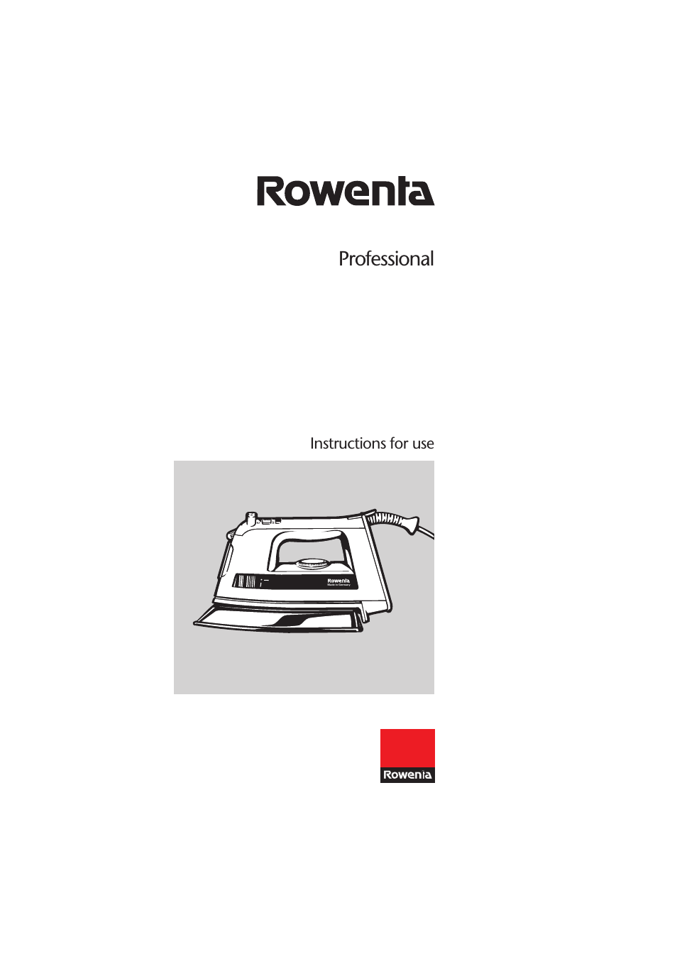 ROWENTA Professional DE 873 User Manual | 8 pages