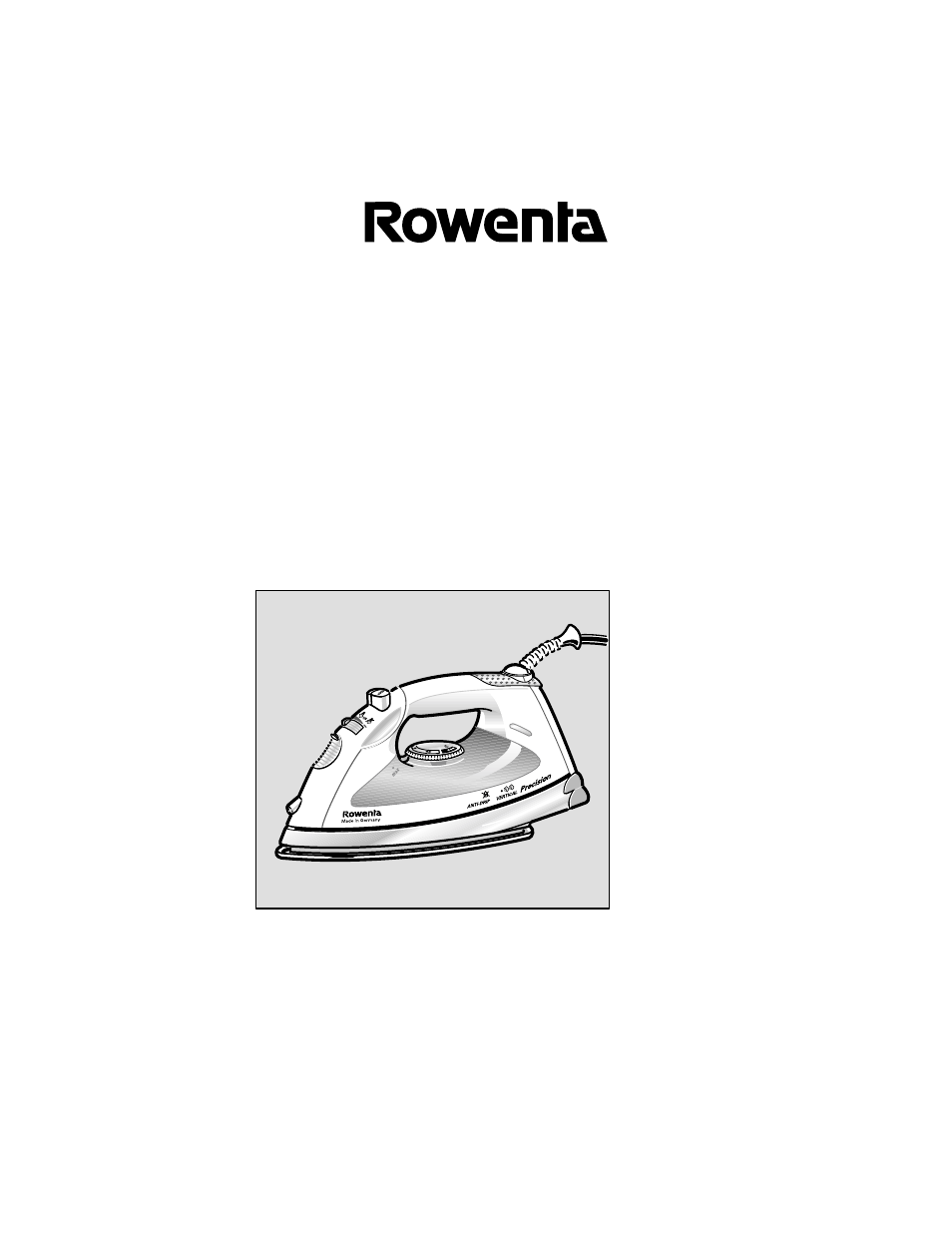 ROWENTA Precision Steam Iron User Manual | 11 pages