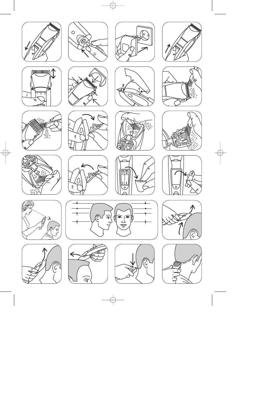 Clic | ROWENTA SELECTIUM HC 190 User Manual | Page 3 / 11