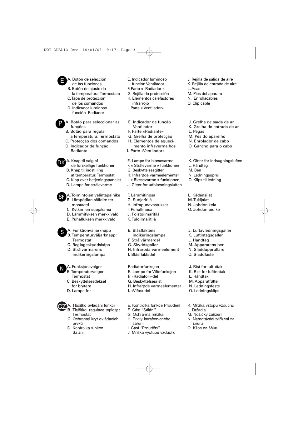 ROWENTA DUALIO 029659 - 38/02 FR050 User Manual | Page 3 / 5