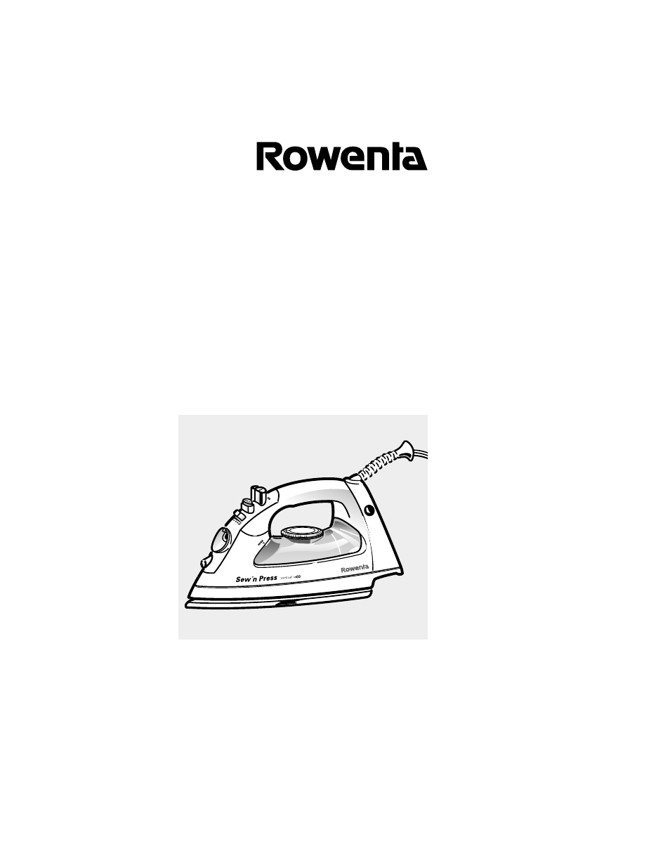 ROWENTA Sew 'n' Press Steam Iron User Manual | 10 pages