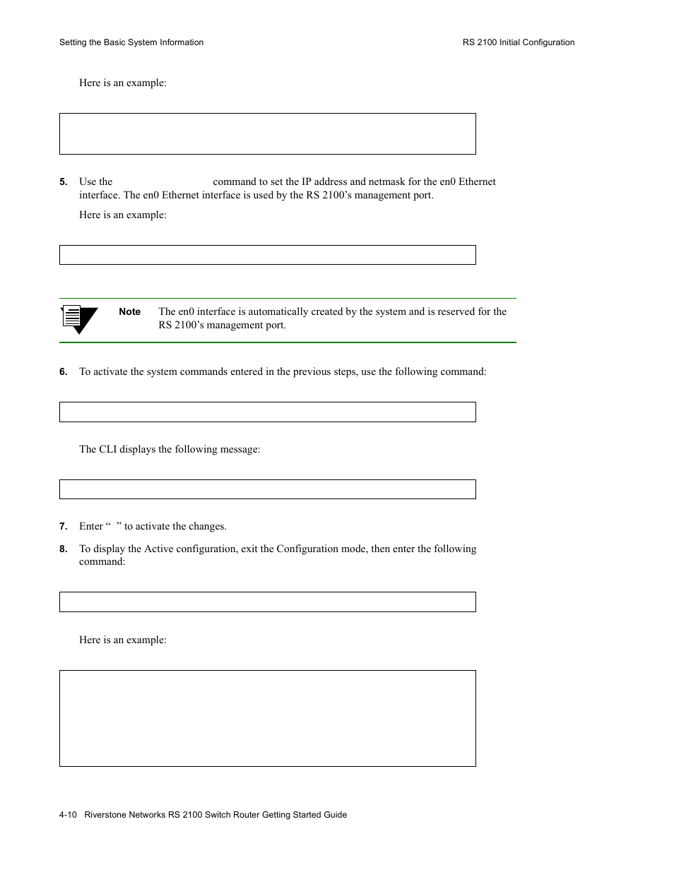 Riverstone Networks RS 2100 User Manual | Page 50 / 77