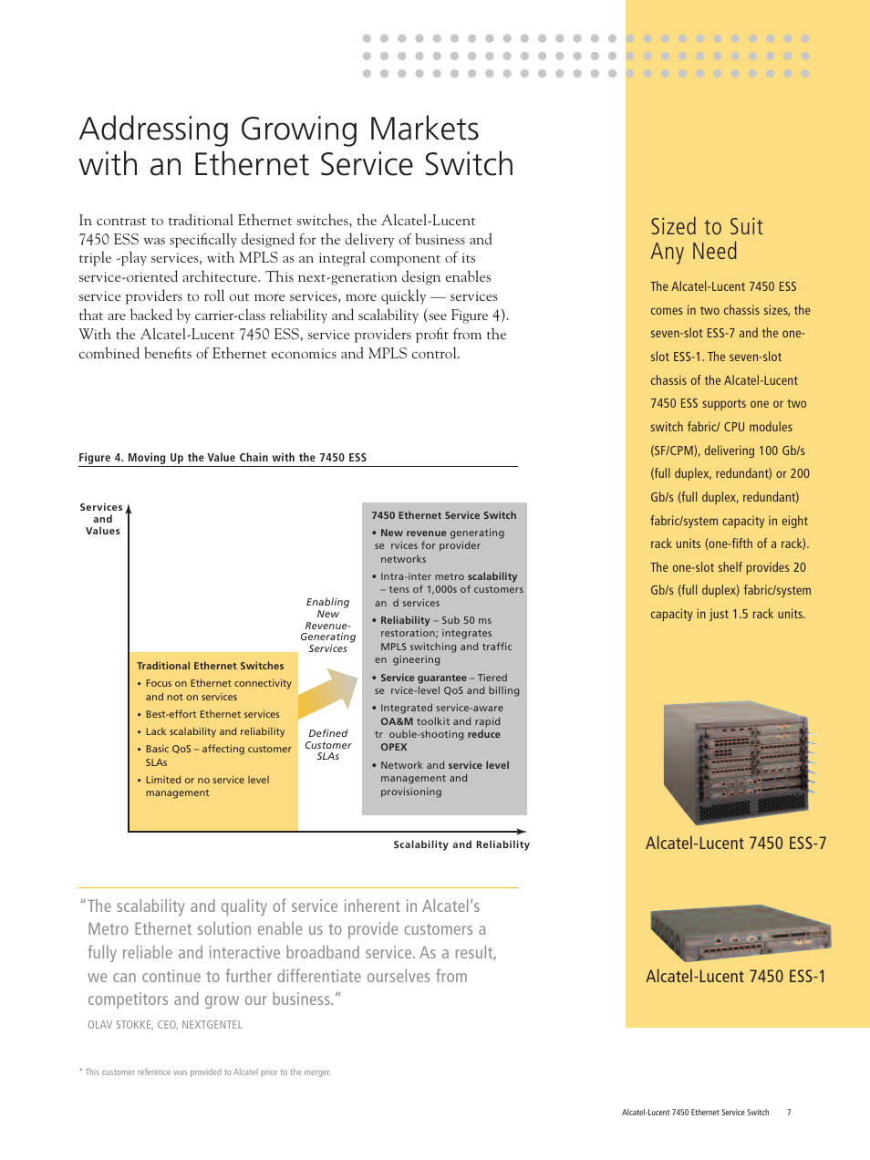 Sized to suit any need | Riverstone Networks 7450 User Manual | Page 7 / 12