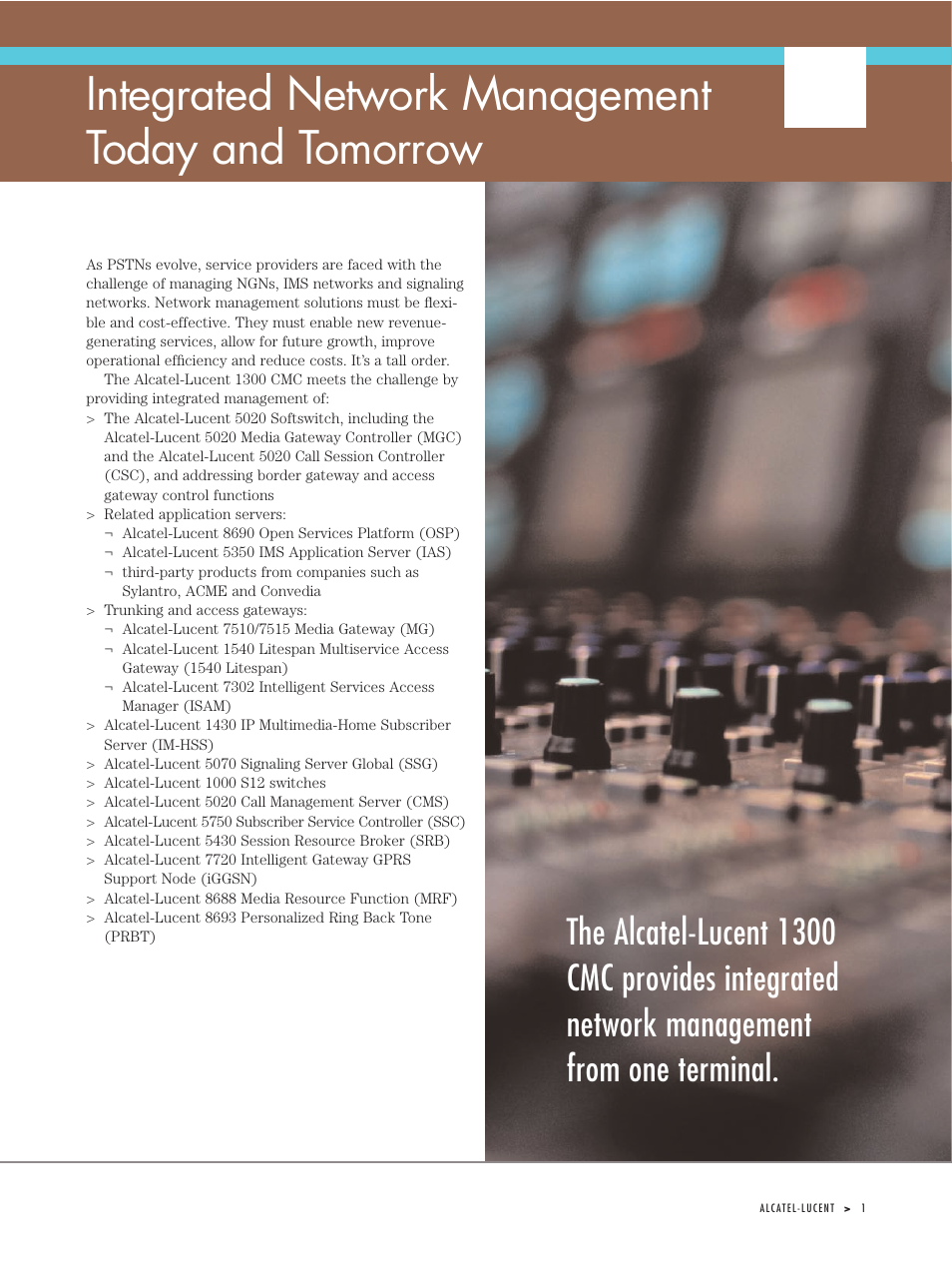 Integrated network management today and tomorrow | Riverstone Networks 1300 User Manual | Page 3 / 10