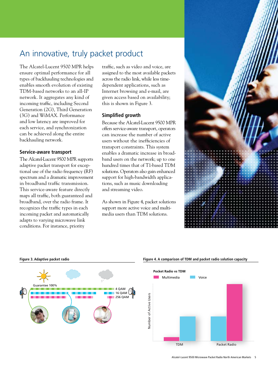 An innovative, truly packet product, Service-aware transport, Simplified growth | Riverstone Networks 9500 User Manual | Page 5 / 8