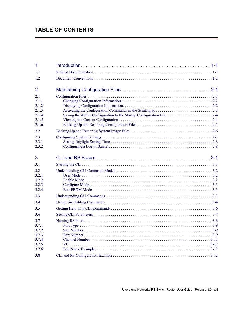Riverstone Networks WICT1-12 User Manual | Page 13 / 718