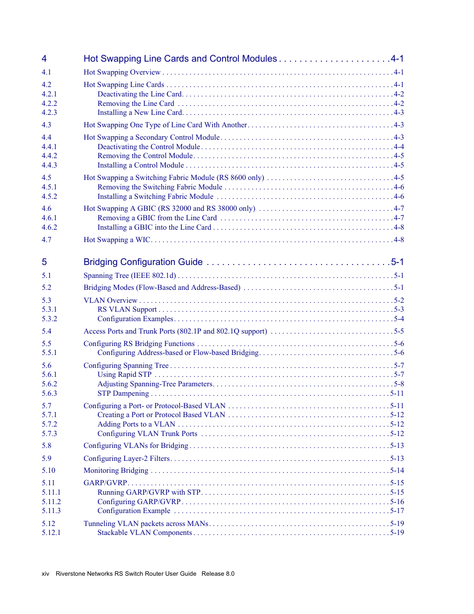 Riverstone Networks WICT1-12 User Manual | Page 14 / 718
