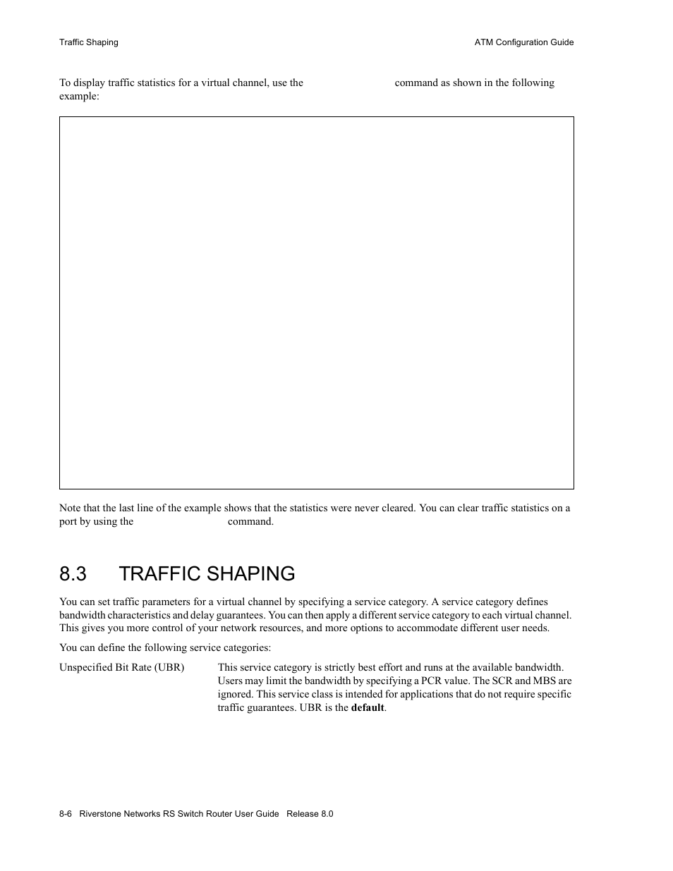 3 traffic shaping, Traffic shaping -6 | Riverstone Networks WICT1-12 User Manual | Page 140 / 718
