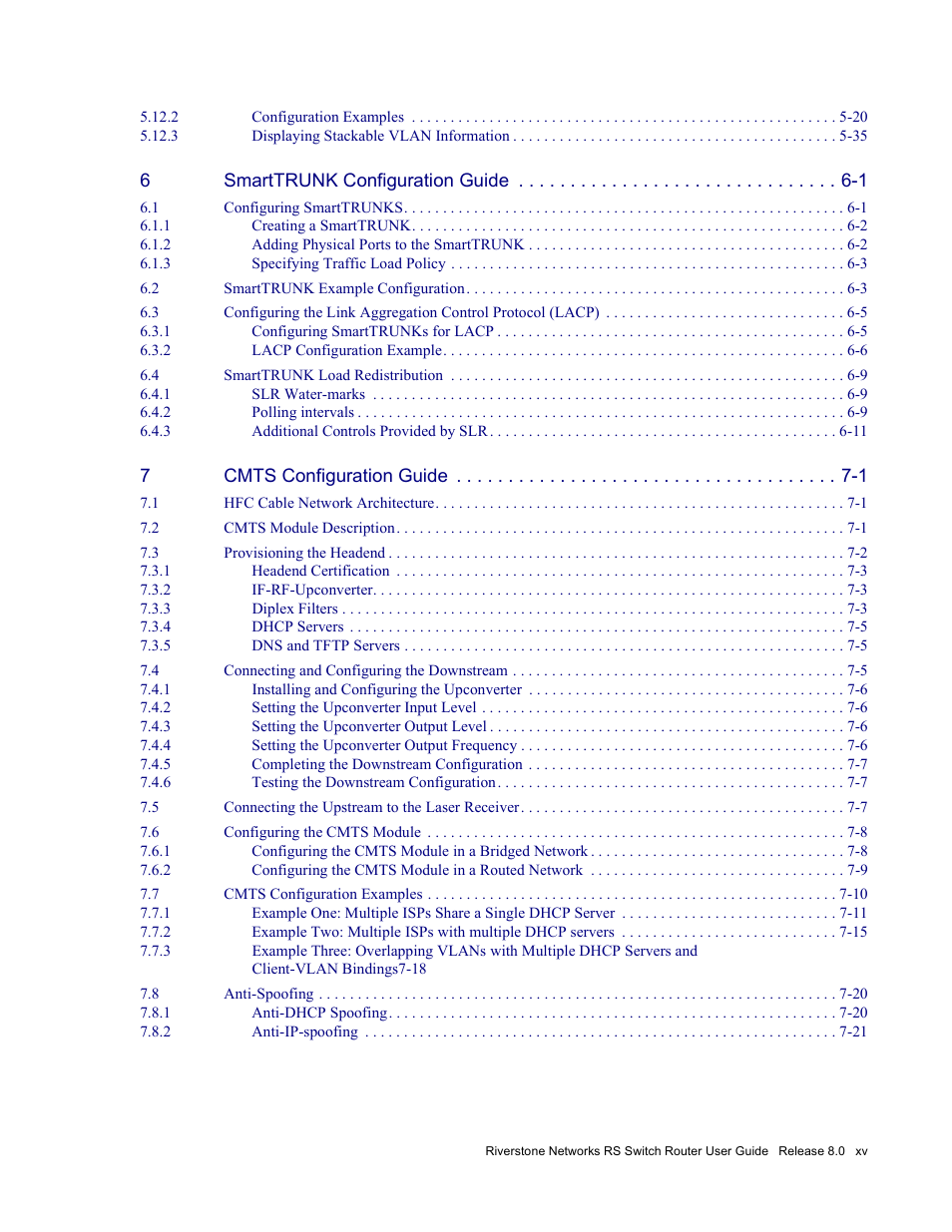 Riverstone Networks WICT1-12 User Manual | Page 15 / 718