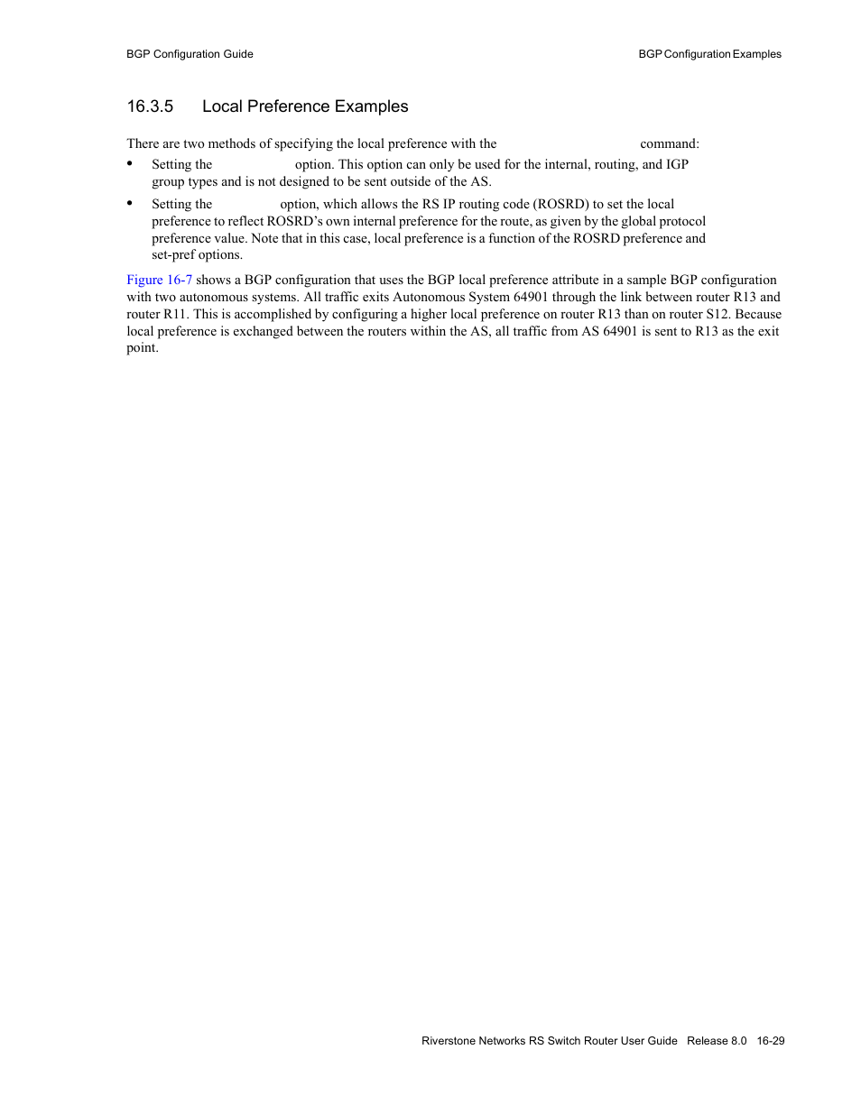 5 local preference examples, Local preference examples -29 | Riverstone Networks WICT1-12 User Manual | Page 287 / 718