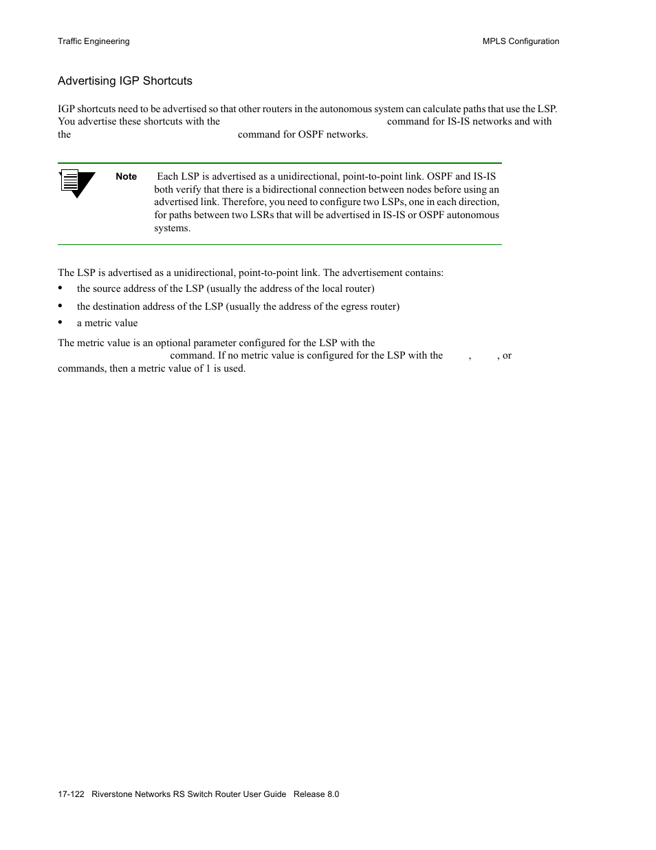 Riverstone Networks WICT1-12 User Manual | Page 430 / 718