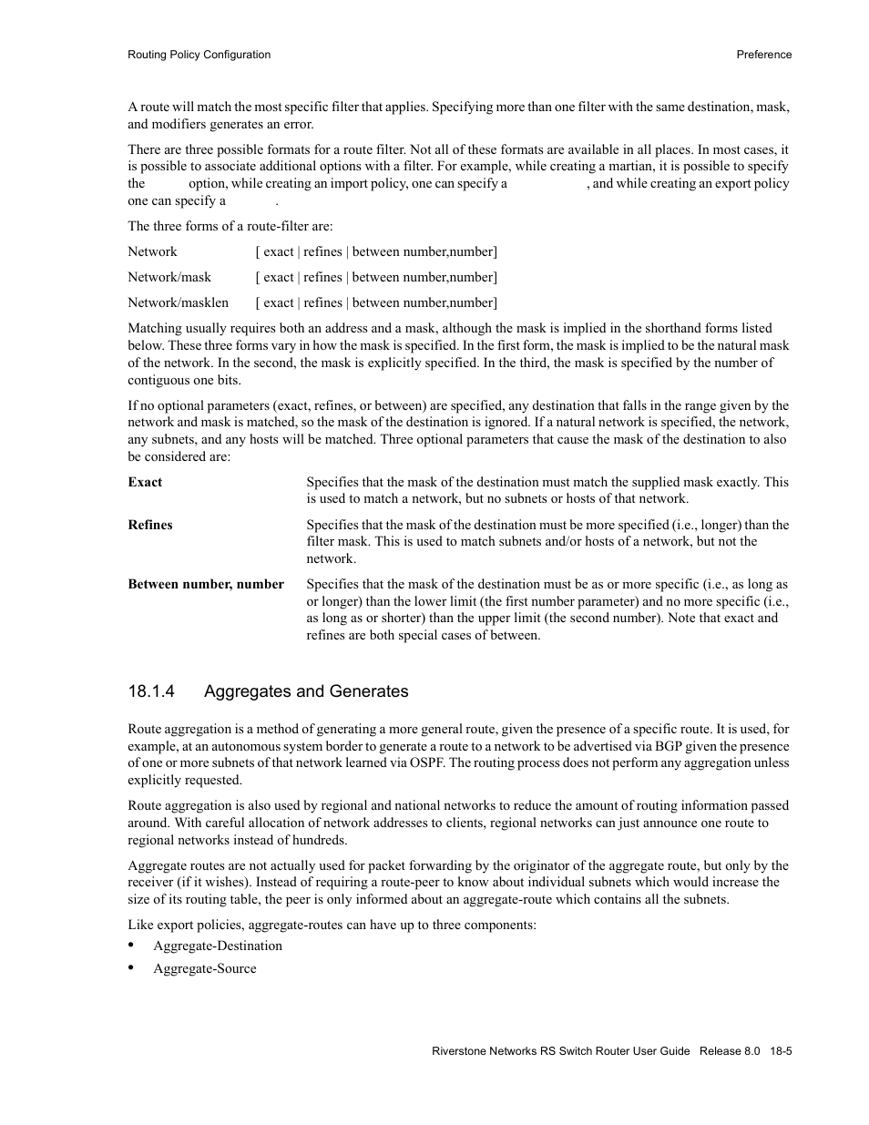 4 aggregates and generates, Aggregates and generates -5 | Riverstone Networks WICT1-12 User Manual | Page 435 / 718