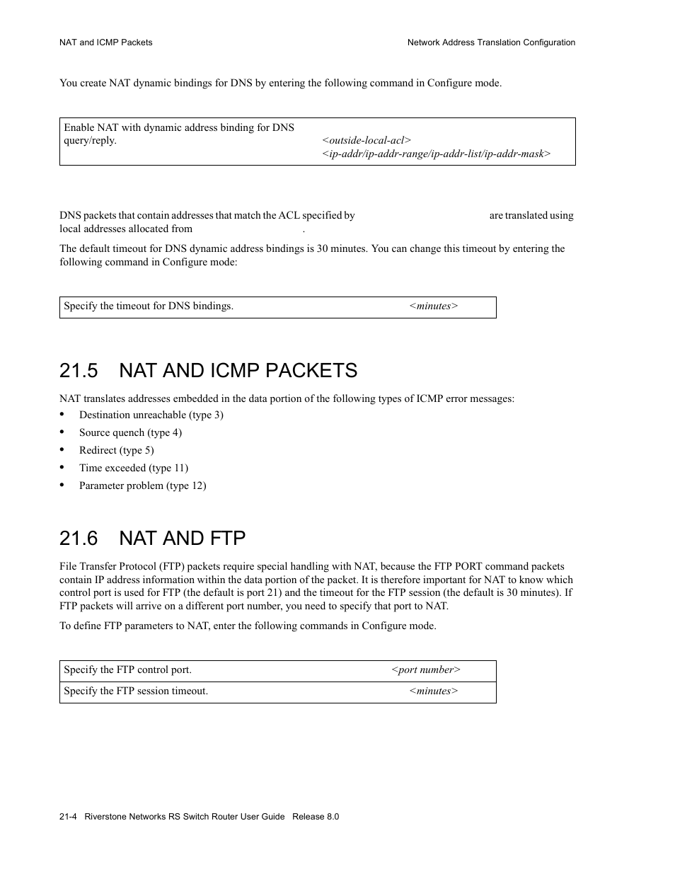 5 nat and icmp packets, 6 nat and ftp, Nat and icmp packets -4 | Nat and ftp -4 | Riverstone Networks WICT1-12 User Manual | Page 490 / 718