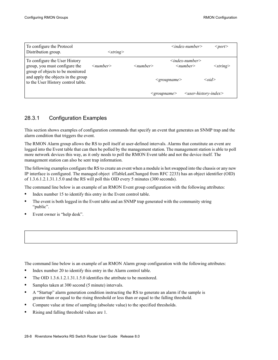1 configuration examples, Configuration examples -8 | Riverstone Networks WICT1-12 User Manual | Page 594 / 718