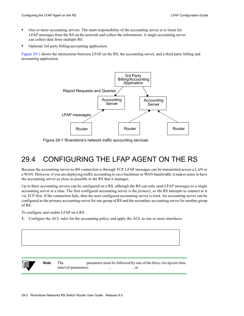 4 configuring the lfap agent on the rs, Configuring the lfap agent on the rs -2 | Riverstone Networks WICT1-12 User Manual | Page 602 / 718