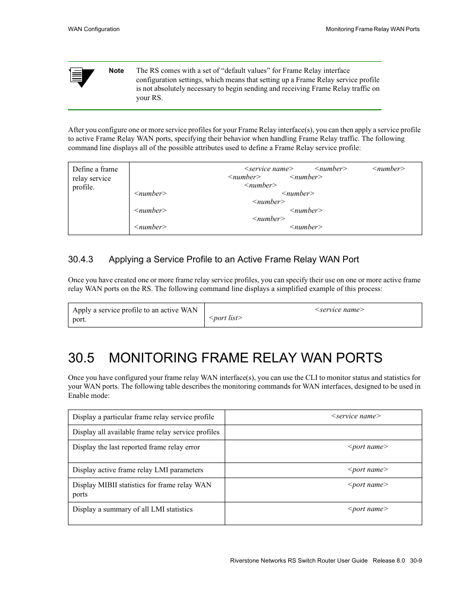 5 monitoring frame relay wan ports, Monitoring frame relay wan ports -9 | Riverstone Networks WICT1-12 User Manual | Page 613 / 718