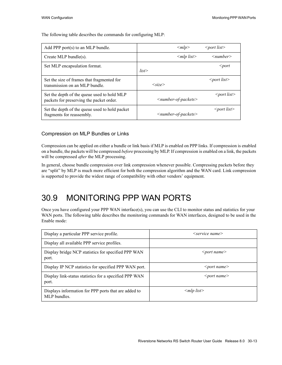 9 monitoring ppp wan ports, Monitoring ppp wan ports -13 | Riverstone Networks WICT1-12 User Manual | Page 617 / 718