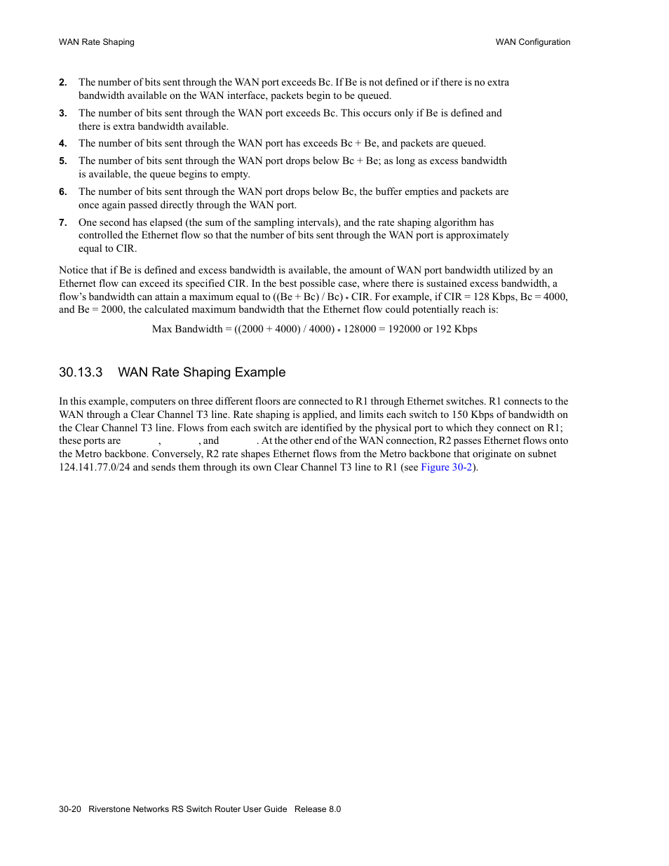 3 wan rate shaping example, Wan rate shaping example -20 | Riverstone Networks WICT1-12 User Manual | Page 624 / 718