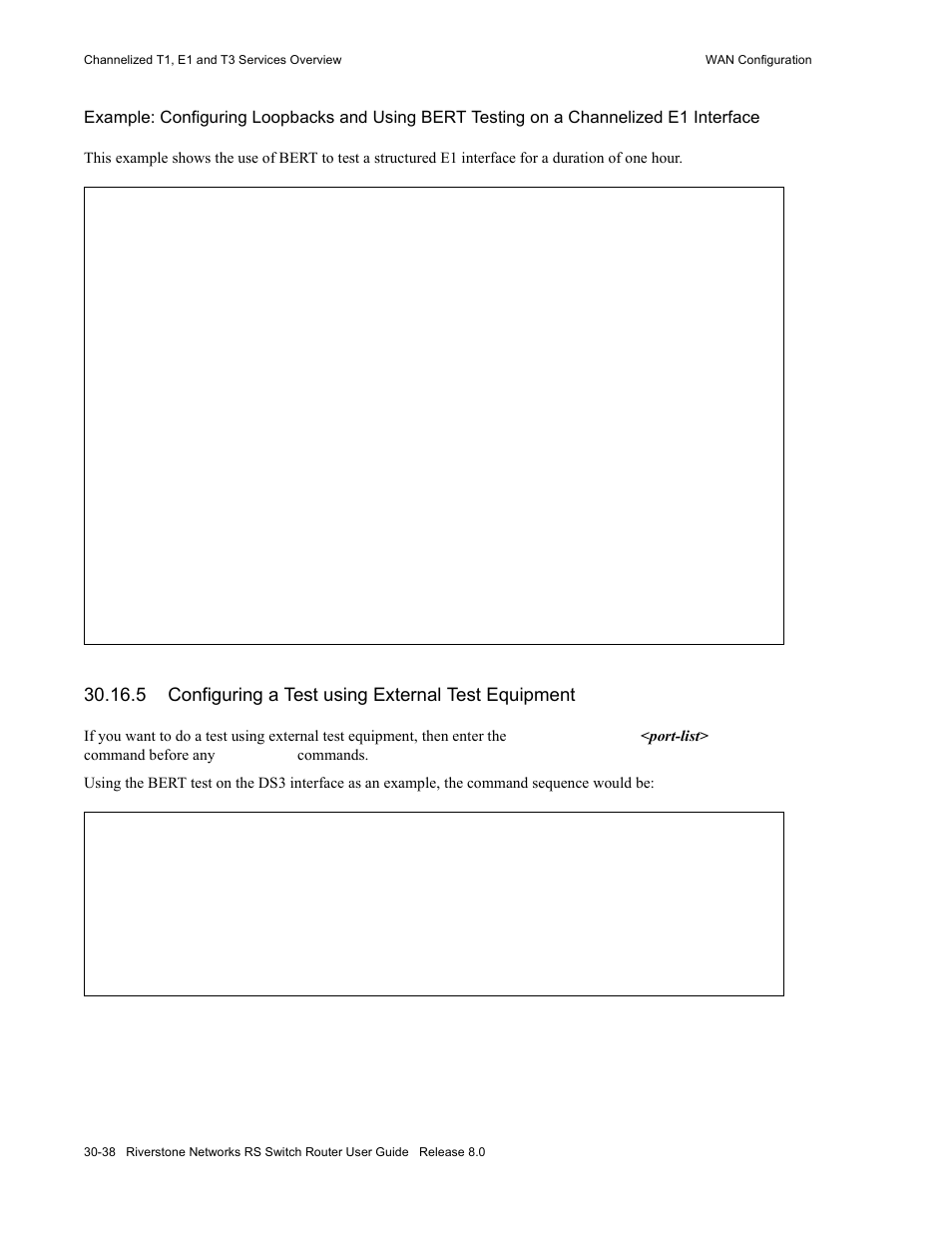 5 configuring a test using external test equipment | Riverstone Networks WICT1-12 User Manual | Page 642 / 718