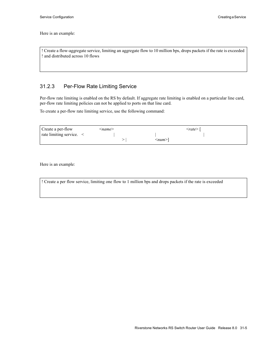 3 per-flow rate limiting service, Per-flow rate limiting service -5 | Riverstone Networks WICT1-12 User Manual | Page 709 / 718