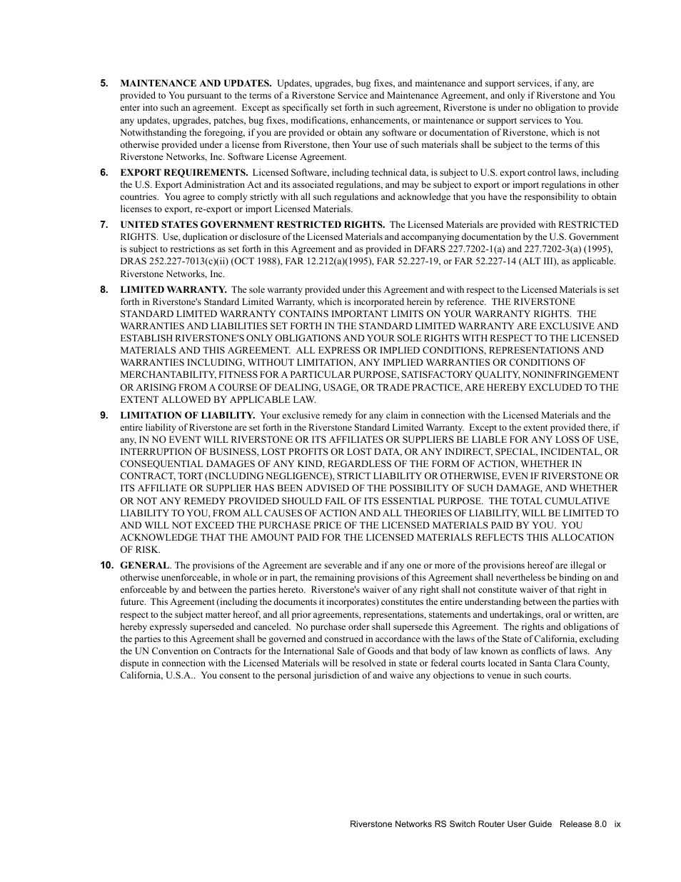 Riverstone Networks WICT1-12 User Manual | Page 9 / 718